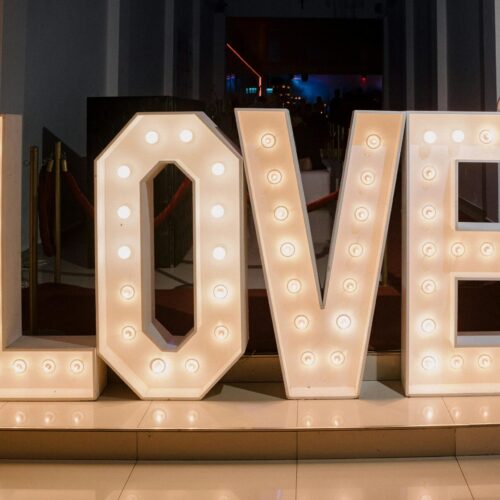 LED “LOVE” Marquee Letters Rental