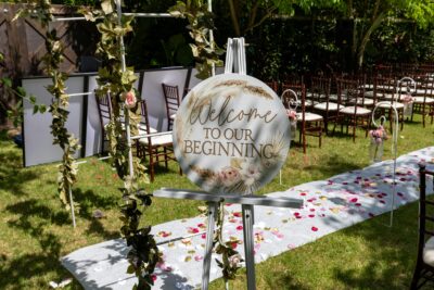 Custom Wedding Welcome Signs (Glass, Mirror, or Wood)